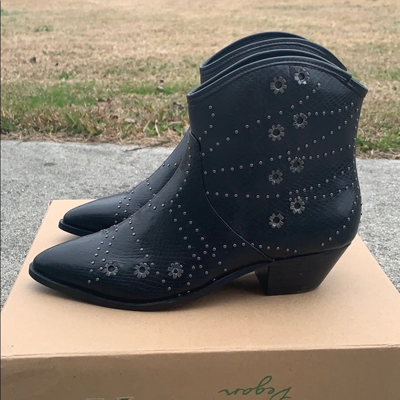 Free People x Farylrobin Black Vegan Western Boot - Picture 2 of 8